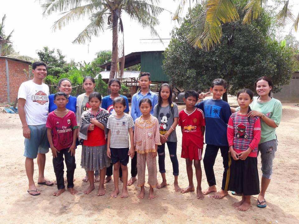 Newly baptized believers at Kampong Chnang Outreach
