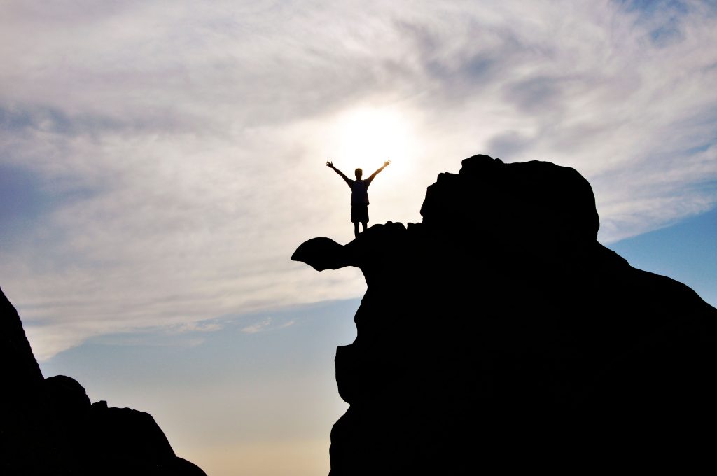 Man on a mountain